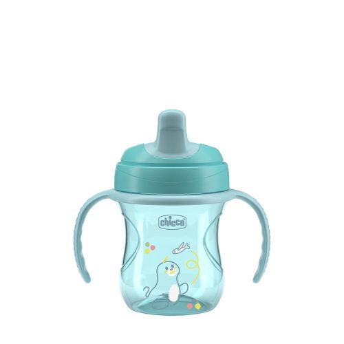 CHICCO Tréning pohár fogantyúkkal, teal, 6 hónapos kortól