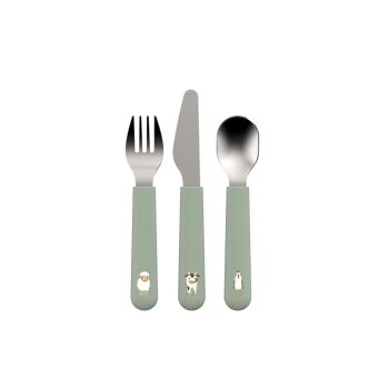   Little Dutch gyerek evőeszköz készlet (3 db) - Little Farm