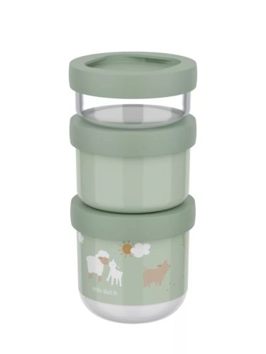 Little Dutch gyerek snack box készlet 3 db-os - little farm