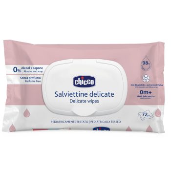 CHICCO Gyermek nedves törlőkendők Kamillával 72 db