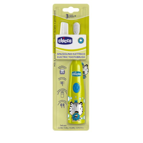 CHICCO Gyermek elektromos fogkefe Tiger 3év+