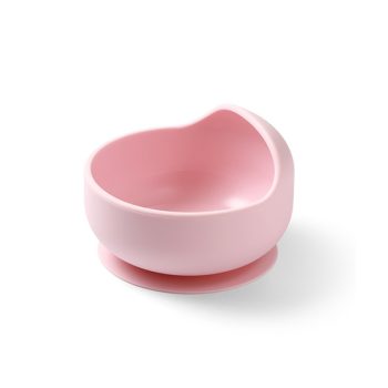 BABYONO Szilikon tálka tapadókoronggal - pink 6h+