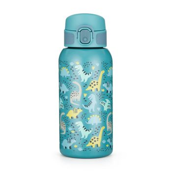   PETITE&MARS Rozsdamentes acél termosz szívószállal 500 ml Dino Park 36m+