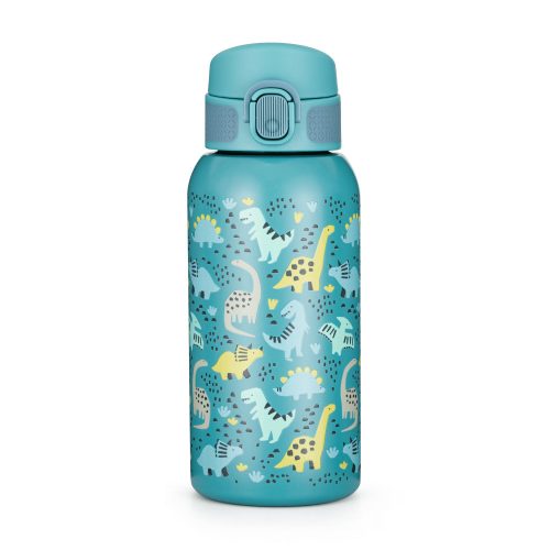 PETITE&MARS Rozsdamentes acél termosz szívószállal 500 ml Dino Park 36m+