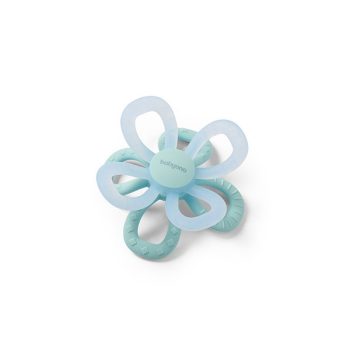 BABYONO Szilikon rágóka Flower - kék