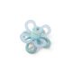 BABYONO Szilikon rágóka Flower - kék