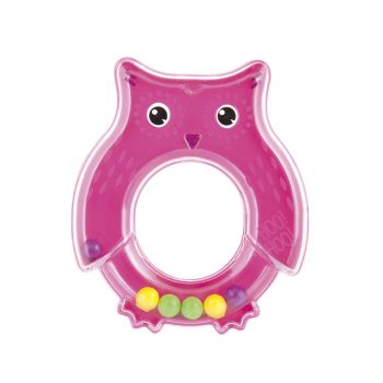 CANPOL BABIES Csörgő bagoly - rózsaszín