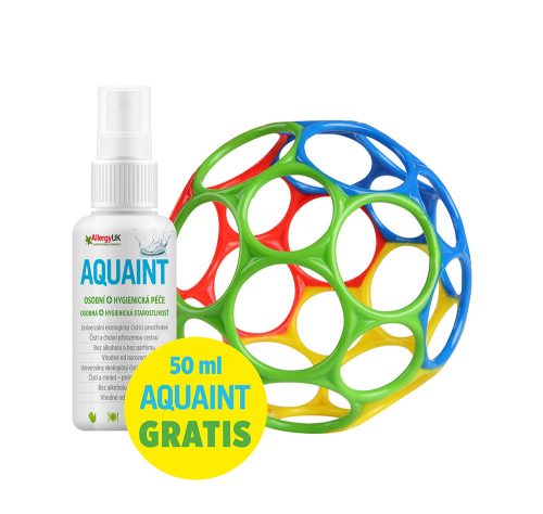 OBALL Játék Oball™ Classic 10 cm mix színek 0hó + AQUAINT  50 ml