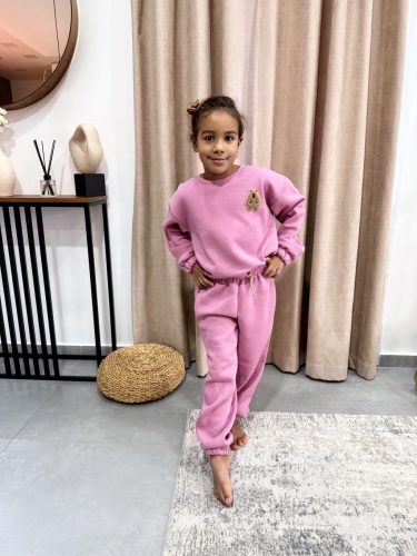 Macis anya - gyerek unisex melegítő szett / Gyerek - Rózsaszín