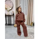 Magas nyakú anya - gyerek unisex melegítő szett / Gyerek - Csokoládé Magas nyakú anya - gyerek unisex melegítő szett / Gyerek - Csokoládé