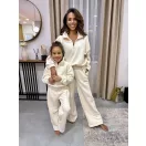 Magas nyakú anya - gyerek unisex melegítő szett / Felnőtt - Krém Magas nyakú anya - gyerek unisex melegítő szett / Felnőtt - Krém