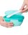 SKIP HOP Tálka kanállal védőtokban Easy Serve Teal 240 ml, 3m+
