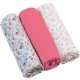 BABYONO Muszlin pelenka - Super soft 3 db - rózsaszín