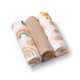 BABYONO Muszlin pelenka Super soft 3 db  - bézs