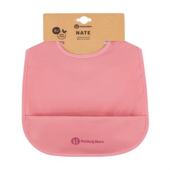 PETITE&MARS PU előke Nate Dusty Rose 6hó+