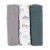 PETITE&MARS Bambusz muszlin 3db-os pelenka szett Moussy Grey Planes, 68 x 68 cm