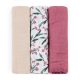 PETITE&MARS Bambusz muszlin pelenka szett 3 db Moussy Pink Meadow 68 x 68 cm