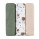 PETITE&MARS Bambusz muszlin pelenka szett 3 db Moussy Llama Vibes 68 x 68 cm