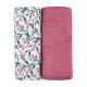 PETITE&MARS Bambusz muszlin takaró 2 db Misty Pink Meadow 120 x 120 cm