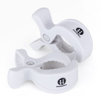 PETITE&MARS Csipesz babakocsira, 2 db, fehér