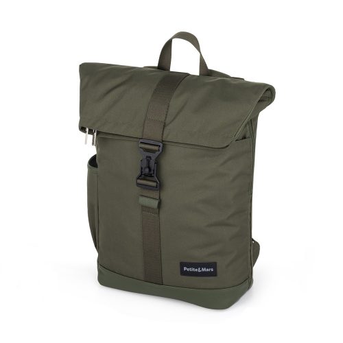 PETITE&MARS Pelenkázó hátizsák babakocsira Jackob Military Green
