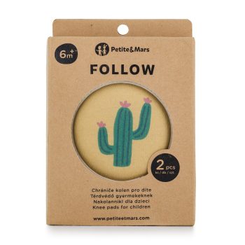   PETITE&MARS Elasztikus térdvédők kúszáshoz Follow Intense Ochre