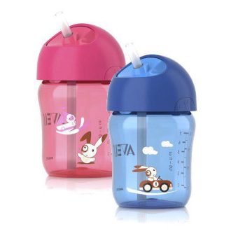 Philips AVENT @Pohár szívószállal 260 ml kék
