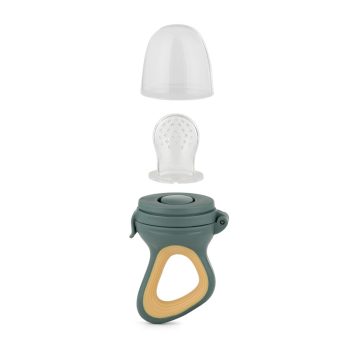   PETITE&MARS Szilikon gyümölcs etető cumi Fruzi Green&Ochre 6hó+