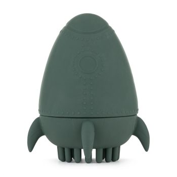   PETITE&MARS Szilikon fürdőjáték kefével Splashy Rocket Misty Green 6m+