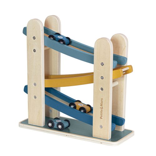 PETITE&MARS Fa játék – Versenypálya  Milky Way Wood of Mars 18hó+ Cosmic Blue