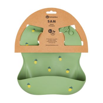 PETITE&MARS Szilikon előke Take&Match Sweet Pineapples 6m+