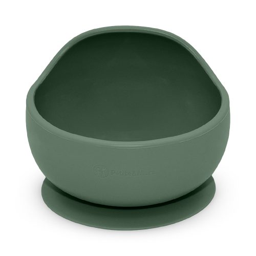 PETITE&MARS Szilikon tál tapadókoronggal Take&Match Misty Green 6m+