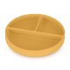 PETITE&MARS Szilikon osztott tányér, kerek Take&Match Intense Ochre 6m+
