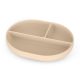 PETITE&MARS Szilikon osztott tányér, ovális Take&Match Desert Sand 6m+