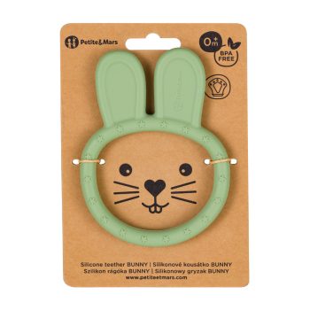 PETITE&MARS Szilikon rágóka Bunny Sweet Pea 0m+