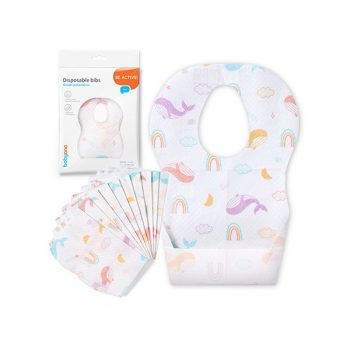 BABYONO Egyszer használatos előke 10db, 6h+
