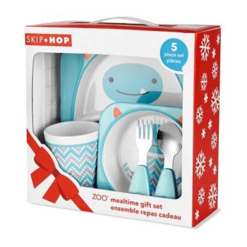   SKIP HOP Zoo Étkezési ajándék szett melamin Winter Yeti 6 hónapos kortól+
