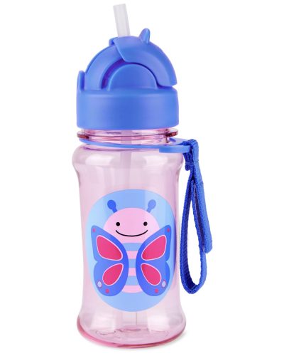 SKIP HOP Zoo Tritán Palack szívószállal 355ml Pillangó 12hó+