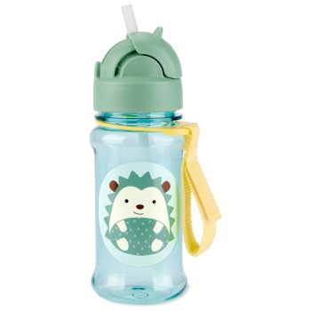 SKIP HOP Zoo Tritán Üveg Szívószállal 355ml Sün 12hó+