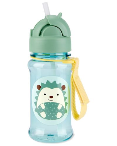 SKIP HOP Zoo Tritán Üveg Szívószállal 355ml Sün 12hó+