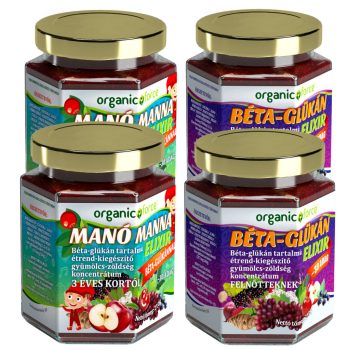   Családi Manó 4-es csomag: 2 üveg Manó Manna Elixír + 2 üveg Béta-Glükán Elixír