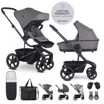   EASYWALKER Kombinált babakocsi Harvey⁵ Pebble Grey XXL RWS