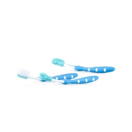 NUBY Fogkefe készlet 3 db kék 3 h+