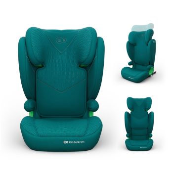  KINDERKRAFT Autósülés Junior Fix 2 Plus (100-150 cm) Green