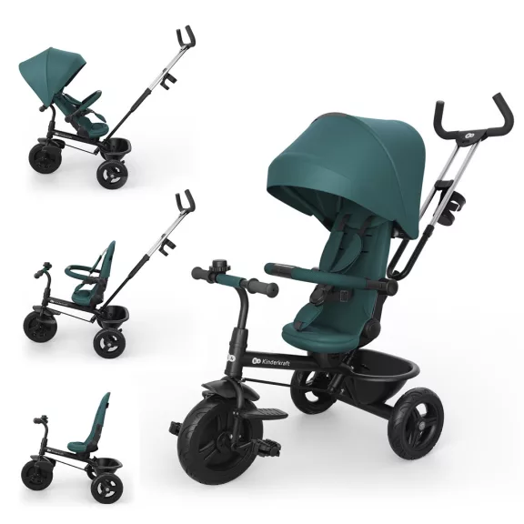 KINDERKRAFT Aston 2 Plus Zöld Tricikli, 9 hónapos kortól KINDERKRAFT Aston 2 Plus Zöld Tricikli, 9 hónapos kortól