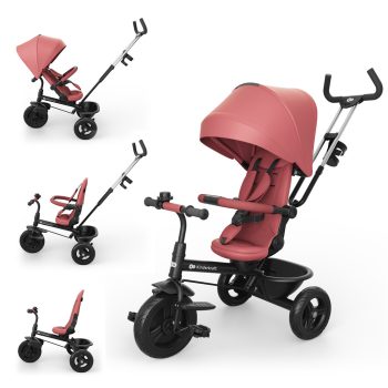   KINDERKRAFT Aston 2 Plus Rózsaszín Tricikli, 9 hónapos kortól