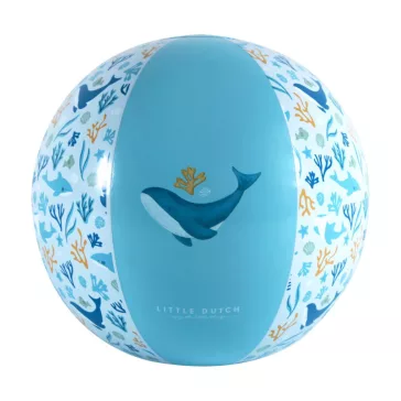   Little Dutch felfújható strandlabda Ocean Dreams kék 35 cm