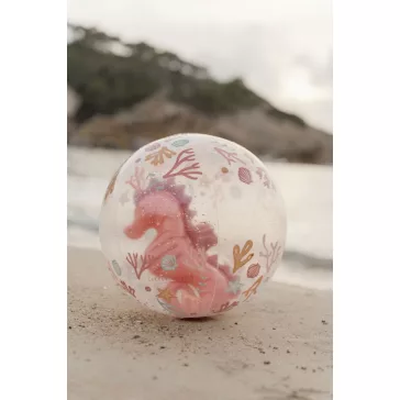 Little Dutch felfújható 3D strandlabda Ocean Dreams pink
