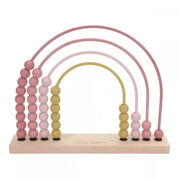 Little Dutch abacus szivárvány - Rózsaszín
