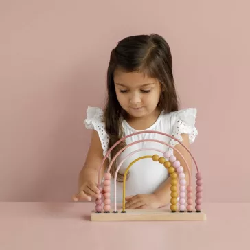 Little Dutch abacus szivárvány - Rózsaszín